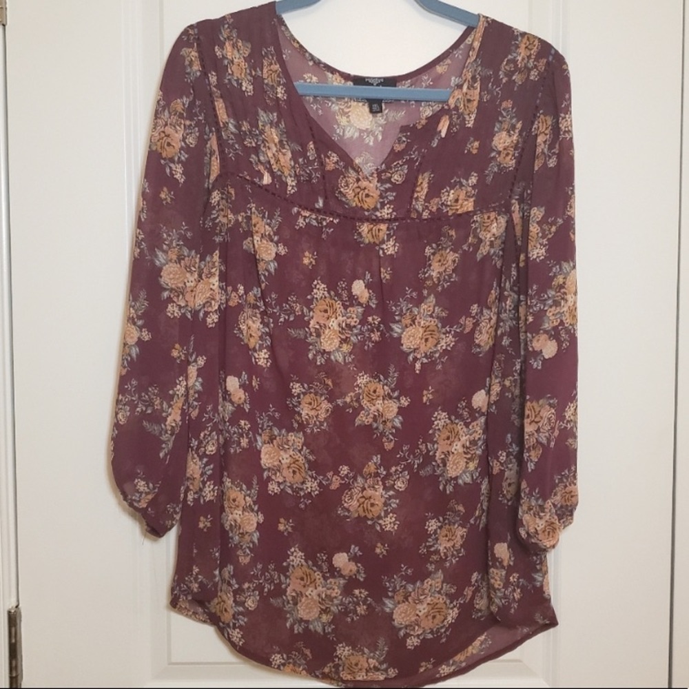 🔴FINAL SALE🔴 1X Perch by Blu Pepper Sheer Top